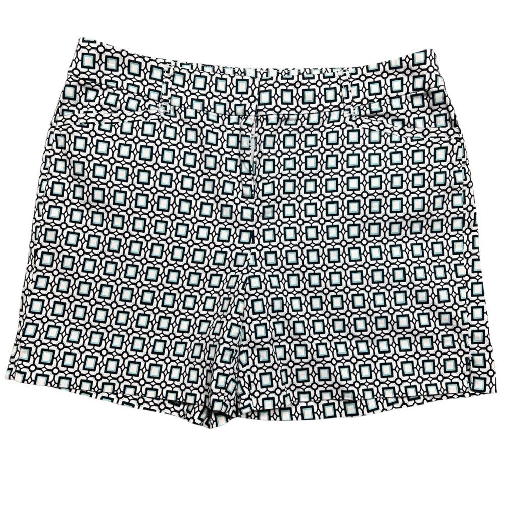 White House Black Market Square Patterned Shorts, Size 2